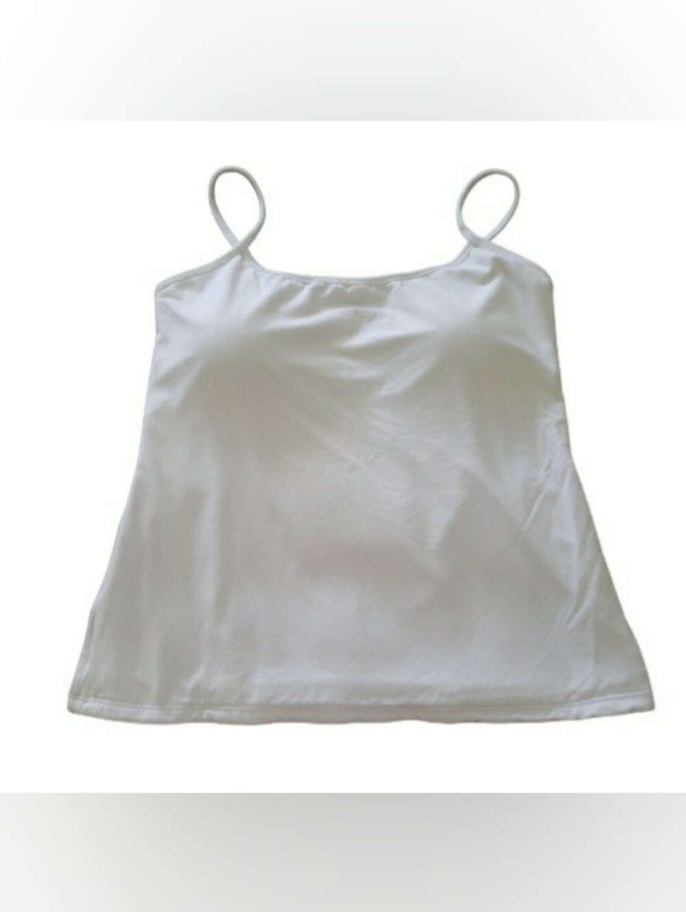 Klassy Network White Spaghetti Strap Camisole- M